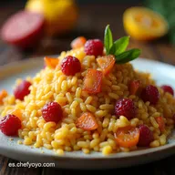La Receta Perfecta de Arroz Navide&ntilde;o Suelto con Tocino y Frutos Secos