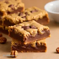 Blondies F&aacute;ciles Receta Blondie con Chocolate y Nueces