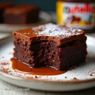 Brownie de Nutella S&uacute;per F&aacute;cil Receta de 3 Ingredientes