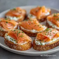 Canap&eacute;s De Salm&oacute;n: En 15 Minutos