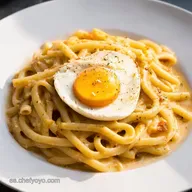Carbonara con Huevo a la Antigua Receta Italiana Aut&eacute;ntica