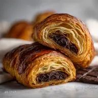 Croissant de chocolate: El Pain au Chocolat con Hojaldre Perfecto