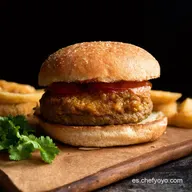 Hamburguesa de Lentejas con Sabor Receta F&aacute;cil y Latina