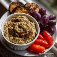 KETO RECETAS Dip De Berenjena Con Pimiento Ahumado