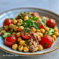 Ensalada De Garbanzos Veraniega para 4