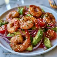 Ensalada De Langostinos Cocidos En 15 Min