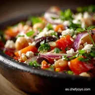 Ensalada de LENTEJAS Receta Mediterr&aacute;nea, Nutritiva y para Meal Prep