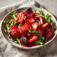 Ensalada San Valent&iacute;n con Fresas en 20 Minutos