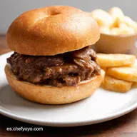 French Dip Casero El Mejor S&aacute;ndwich de Ternera en su Jugo
