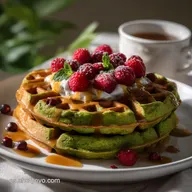 Green Gofres Ceto y Sin Gluten: Crujientes