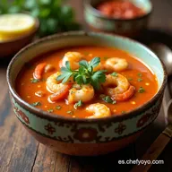 Sopa de Mariscos Tradicional con Chile Guajillo Sabor a Fiesta