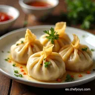 Masa para Dumplings Casera F&aacute;cil El&aacute;stica y para Cocinar al Vapor