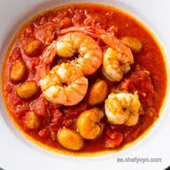 Merluza en Salsa con Gambas Receta F&aacute;cil y Deliciosa