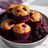 Muffins de Moras Caseros: &iexcl;Receta F&aacute;cil y Deliciosa!