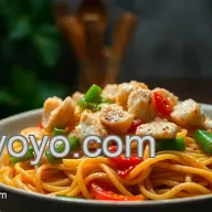 Noodles con Pollo y Verduras: &iexcl;La Receta Estrella de Casa!