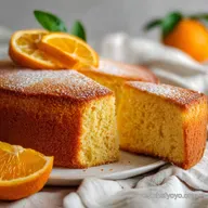 Pastel de Naranja Esponjoso Receta Deliciosa para 12 Porciones