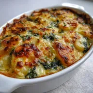 Pastel Patata Espinacas Cremoso: Receta Saludable y F&aacute;cil
