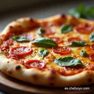 Pizza con Borde Relleno Casera Estilo Pizza Hut Facil&oacute;n