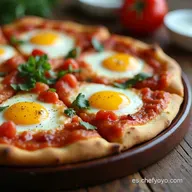 Pizza de Desayuno con Salsa de Salchicha Como en Casa