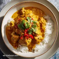 Pollo al Curry con Coco para 2 Porciones