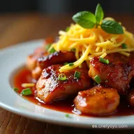Pollo BBQ con Tocino y Queso Mi Receta Secreta M&aacute;s Cremosa