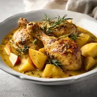 Pollo con Manzana para 4 Porciones
