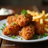 Pollo Crispy Casero Como el de KFC Receta F&aacute;cil