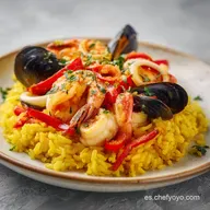 Receta Paella Marisco para 4 Personas