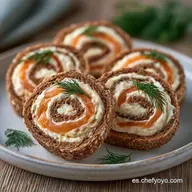 Rollitos Salm&oacute;n y Queso en 50 Minutos