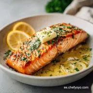 Salm&oacute;n Ajo Mantequilla Lim&oacute;n Receta F&aacute;cil en 15 Minutos