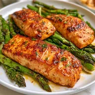Salmón Crujiente en Air Fryer con Espárragos