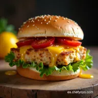 S&aacute;ndwich de Pollo Cremoso y Jugoso Receta Cl&aacute;sica Elevada