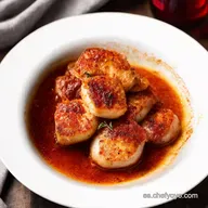 Jugosos solomillos al horno Receta f&aacute;cil con vino tinto