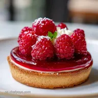 Tarta de Frambuesa Casera para 10 Porciones