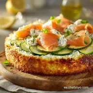 Tarta salada de salm&oacute;n y calabac&iacute;n: Receta f&aacute;cil, saludable y crujiente