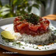 Tartar de At&uacute;n Rojo: Sabor C&iacute;trico