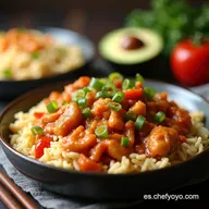 Arroz Frito con Pollo Teriyaki Receta F&aacute;cil y Casera