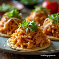 Tinga de Pollo Tostadas La Receta Poblana Aut&eacute;ntica