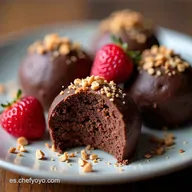 Trufas de Chocolate Caseras que Derriten Receta F&aacute;cil