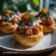 Volovanes Rellenos: Crema Sedosa