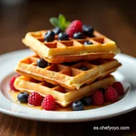 Waffles Caseros Espectaculares Receta para Triunfar