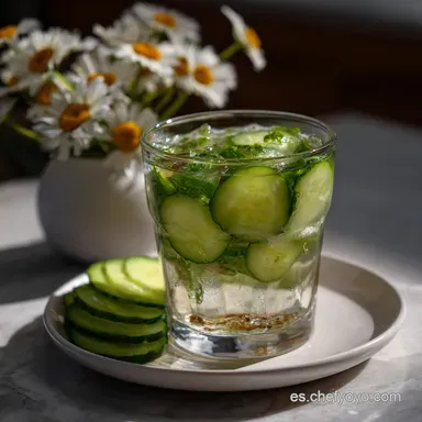 Agua De Pepino RECETAS KETO: Hidrataci&oacute;n Celular Suprema Tarjeta de receta