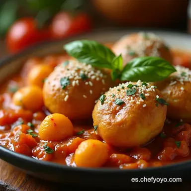 Alb&oacute;ndigas de Pollo Jugosas Receta Casera F&aacute;cil Tarjeta de receta