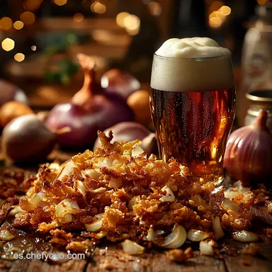 Aros de Cebolla DelRecetarioDoit arosdecebolla El secreto de la masa de cerveza crujiente Tarjeta de receta