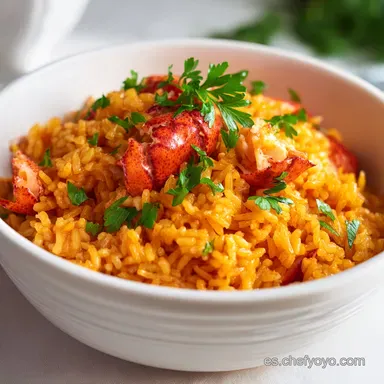 Arroz con Bogavante para 4 Personas Tarjeta de receta