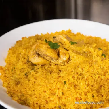 Arroz con Pollo Receta F&aacute;cil Como el de la Abuela Tarjeta de receta