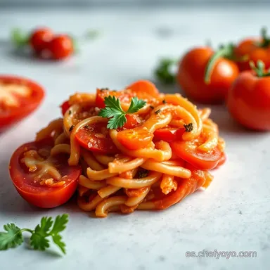 At&uacute;n con Tomate: Receta Espa&ntilde;ola F&aacute;cil y Deliciosa Tarjeta de receta