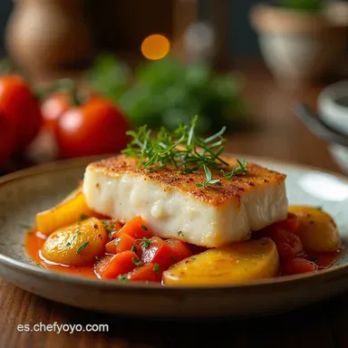 Bacalao al Horno con Patatas Receta F&aacute;cil y Jugosa Tarjeta de receta