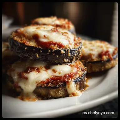 Berenjenas a la Parmesana para 4 Porciones Tarjeta de receta