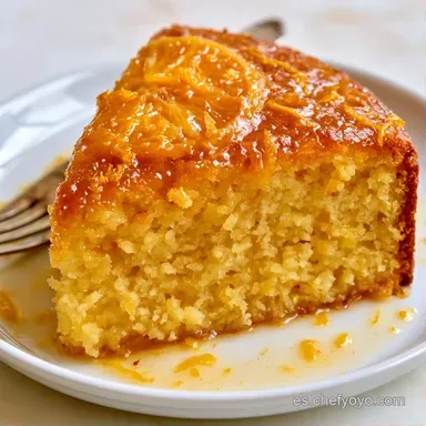 Bizcocho De Naranja Sin Gluten Jugoso Tarjeta de receta
